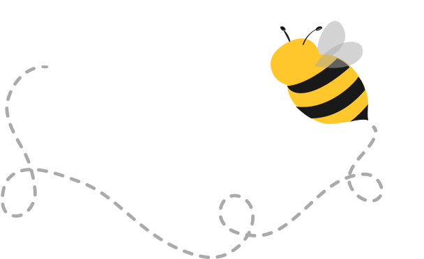 A cartoon bee