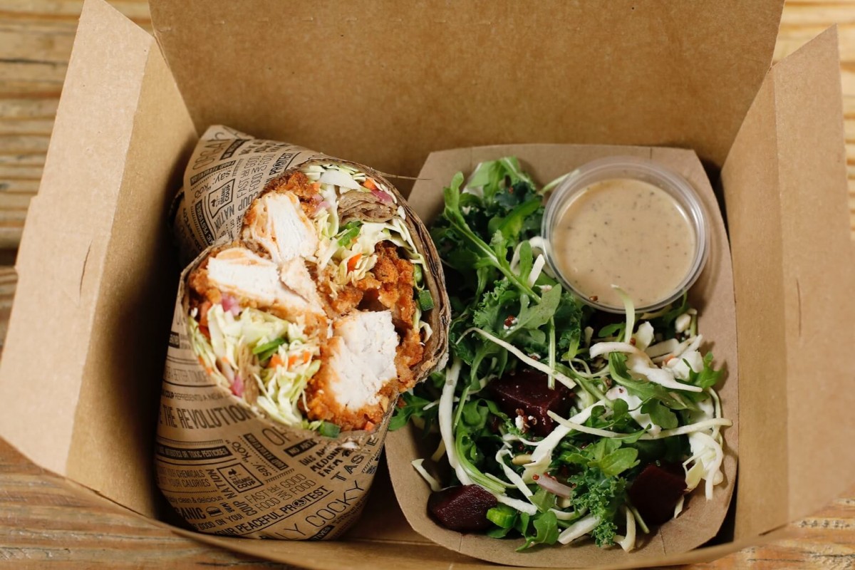 Organic Coup Box Lunch with Wrap and Salad