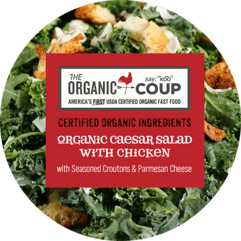 Organic Caesar Salad with Grilled Chicken