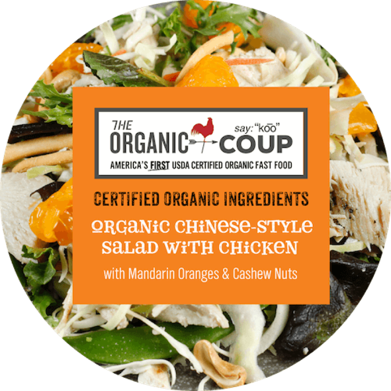 Organic Chinese Style Salad with Grilled Chicken